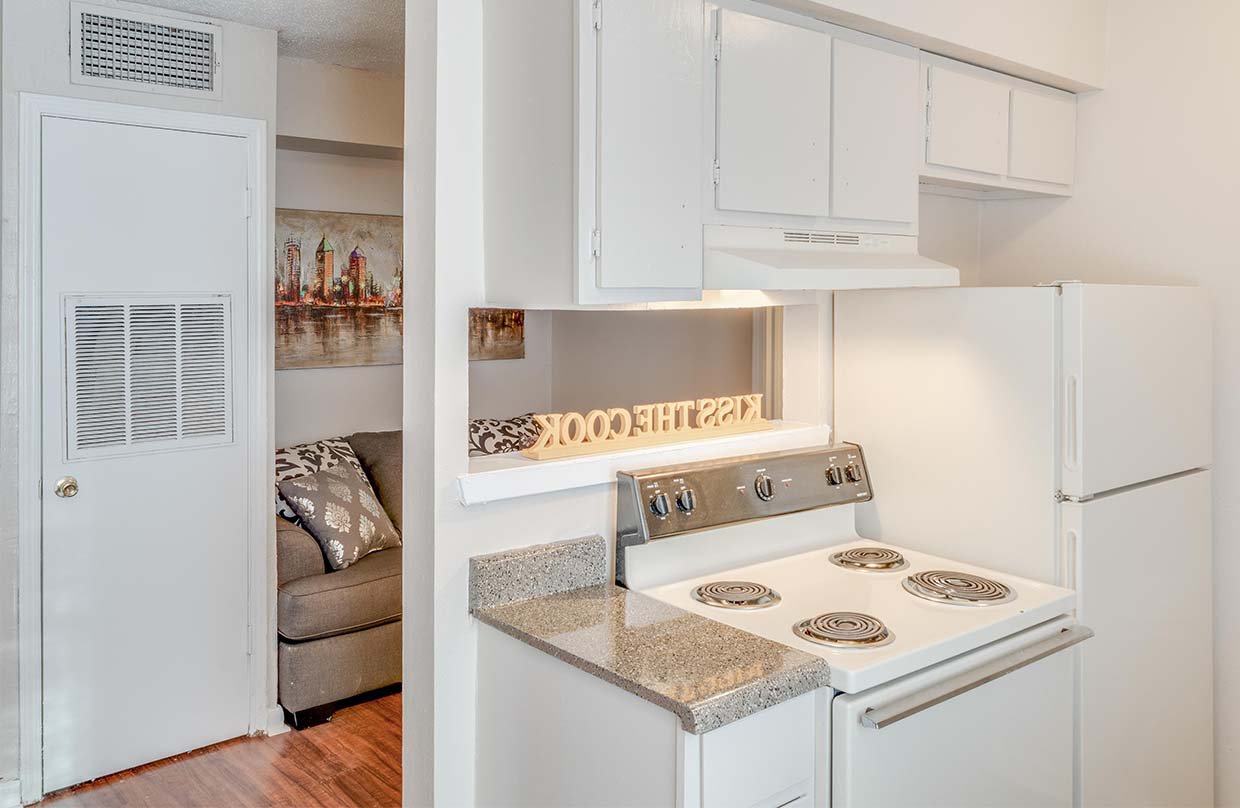 kitchen at Stadium Square Apartments