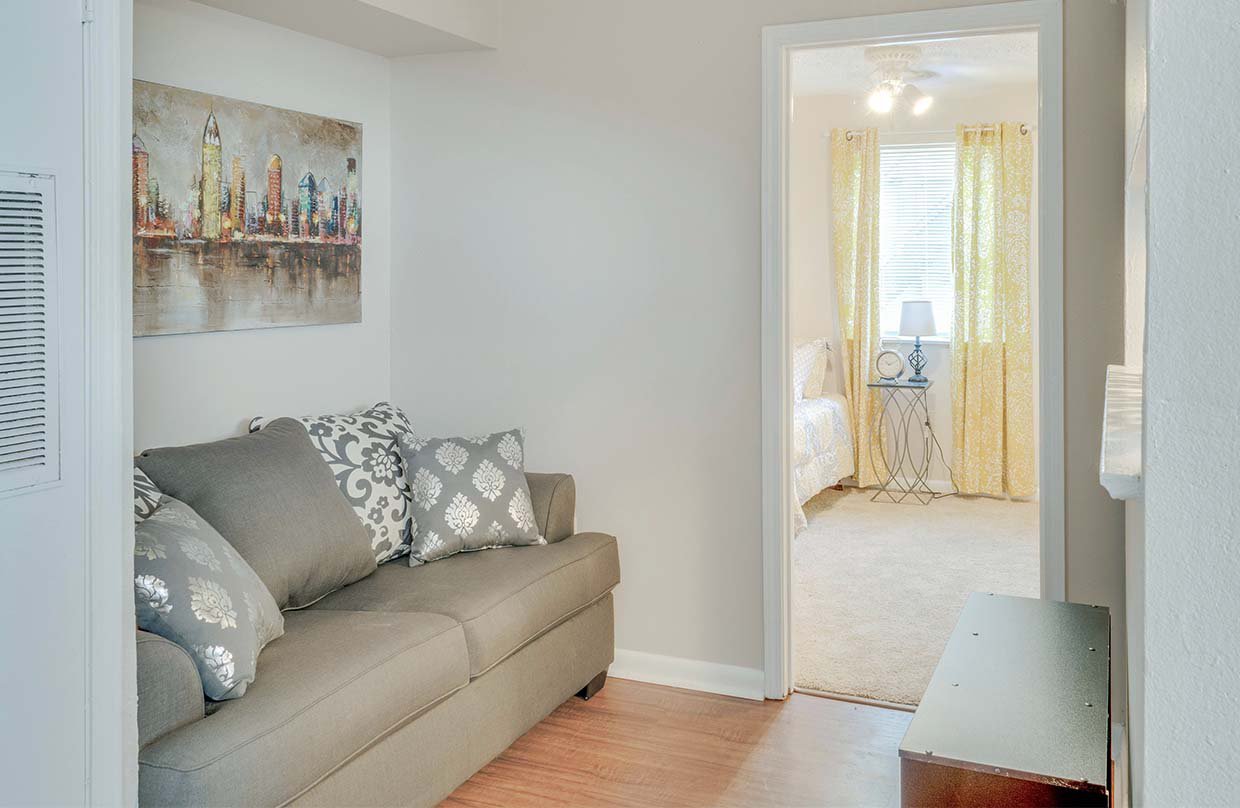 unit model at Stadium Square Apartments